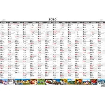 Kalendář Plánovací roční mapa A1 obrázková nástěnný kalendář