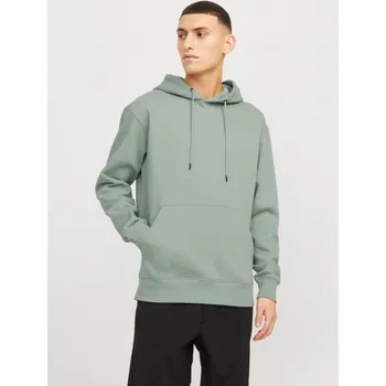 Oblečení a móda Jack&Jones pánská mikina JJESTAR BASIC SWEAT HOOD NOOS 12208157 ICEBERG GREEN L