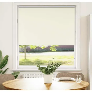 Roleta vidaXL Roleta zatemňovací šířka látky 95,7 cm polyester [4011752] Barva: Tlumeně bílá