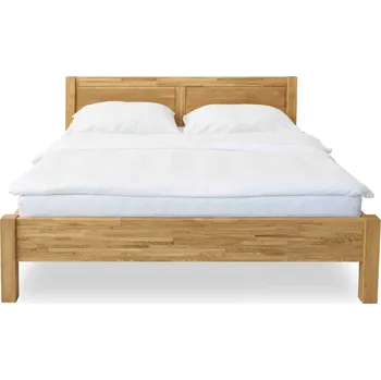 Postel Dubová postel masiv Troja včetně roštu - 160x200 cm