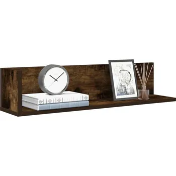 police vidaXL Nástěnné police 2 ks 75x16,5x16,5 cm kompozitní dřevo [860034] Barva: kouřový dub