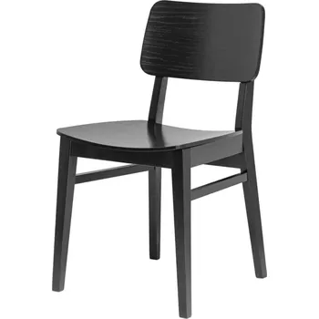 Jídelní židle Černá židle z masivního jasanu Mio