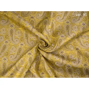 HEDVA ČESKÝ BROKÁT Luxusní brokát 160 Ondrin PAISLEY žlutá | 91