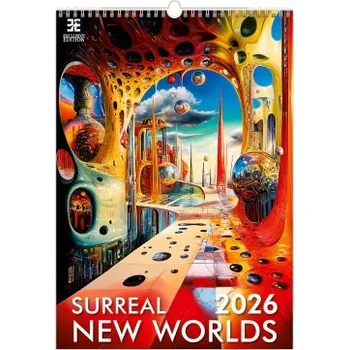 Kalendář Surreal New Worlds nástěnný kalendář