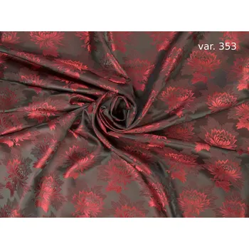 HEDVA ČESKÝ BROKÁT Ondrin 160 krojový brokát MALÝ KVĚT černá | 353