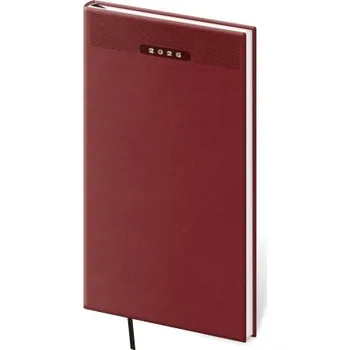 Diář Print Classic týdenní anglicky červený kapesní diář