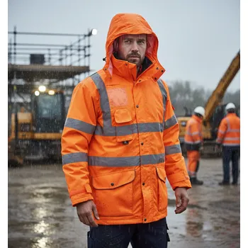 pracovní bunda Portwest Bunda TRAFFIC WINTER 7v1, oranžová Velikost XXL oranžová