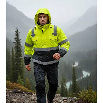 pracovní bunda Portwest Bunda BOMBER PREMIUM WINTER 3v1, žluto/černá Velikost XXL žlutá/černá