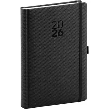 Diář Diamante denní černý diář A5