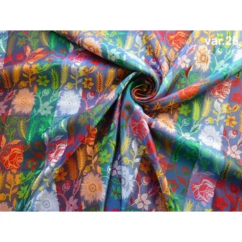 HEDVA ČESKÝ BROKÁT Ondryps 160 krojový brokát MAKOVICE barevná | 25