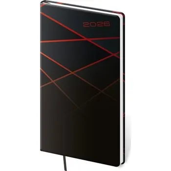 Diář Vario týdenní černý kapesní diář Black Design