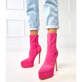 Dámské kozačky Boty na podpatku model 217958 Solea 39