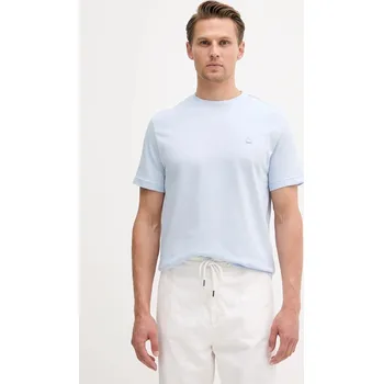 Pánské tričko Bavlněné tričko United Colors of Benetton 3M4WU1088 modrá 50X, vel. S