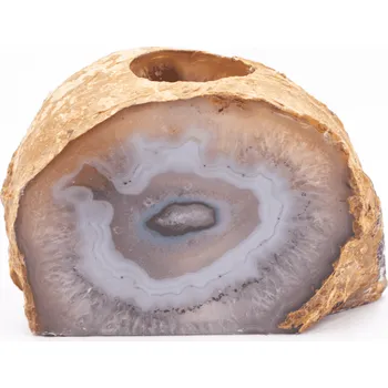 Přírodní kámen Milujeme Kameny Achát přírodní - svícen CHS79 563036
