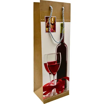 Dárková taška Dárková taška na víno 10×35 cm A5682.03