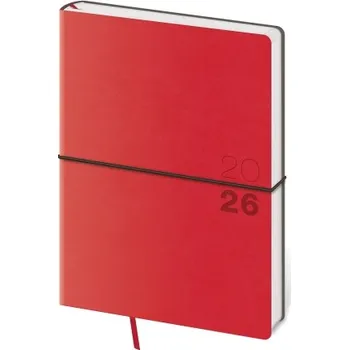 Diář Flexio týdenní červený diář A5