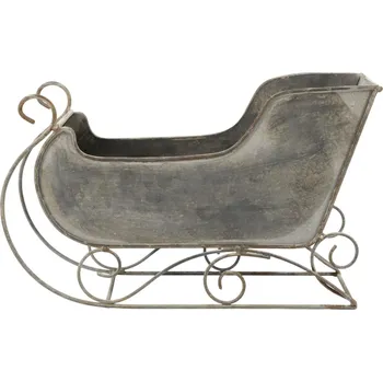 Vánoční dekorace Chic Antique Dekorativní sáňky Antique Zinc