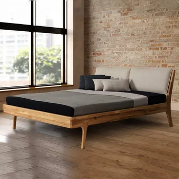 Postel Masivní dubová postel Bosfor 180x200 s látkovým čelem (více variant polstrování a velikostí)