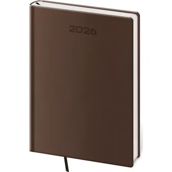 Diář Soft denní hnědý diář A5