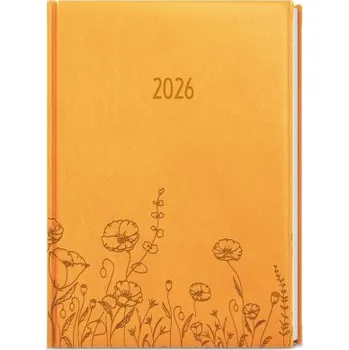 Diář Vivella s ražbou denní okrový diář A5 David Louka