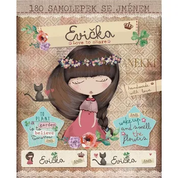 samolepka Nálepky samolepky se jménem Evička