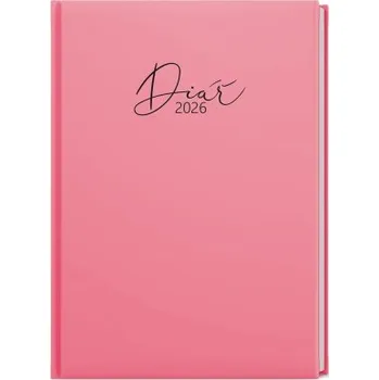 Diář Lamino Pastel denní růžový diář A5 David