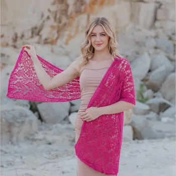 Šátek Šála / šátek alpaka hedvábí Název: Divoké maliny