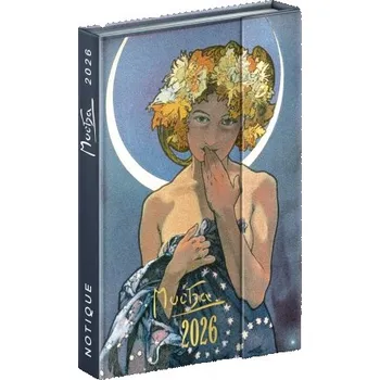 Diář Alfons Mucha magnetický týdenní diář B6