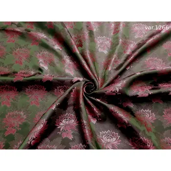 HEDVA ČESKÝ BROKÁT Ondrin 160 krojový brokát MALÝ KVĚT zelená | 1266