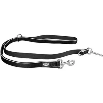 Vodítko pro psa Vodítko DUVO+ EXPLOR WEST duo nylon čierne 200cm/25 mm