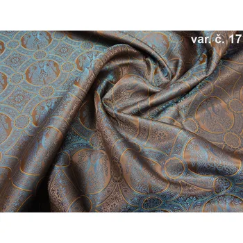 HEDVA ČESKÝ BROKÁT Luxusní brokát 160 51323 PÁVI hnědá | 17