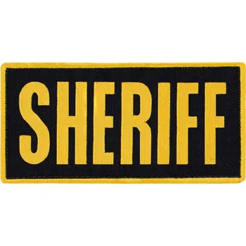 Nášivka CONDOR OUTDOOR Nášivka SHERIFF 15,2 x 7,6 cm ŽLUTÁ