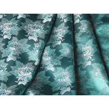 HEDVA ČESKÝ BROKÁT Ondrin 160 krojový brokát MALÝ KVĚT tyrkysová | 236