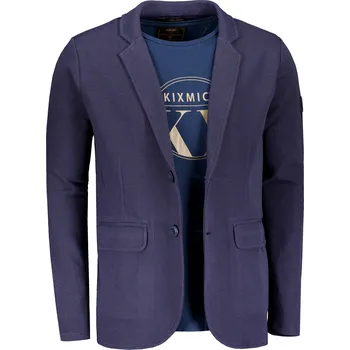 Pánská mikina Pánské sako KIXMI TONY TMAVĚ MODRÁ L