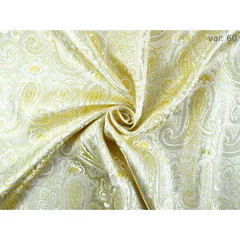 HEDVA ČESKÝ BROKÁT Luxusní brokát 160 Ondrin PAISLEY smetanová | 60