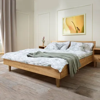 Postel Dubová postel z masivu Mika 180x200 cm