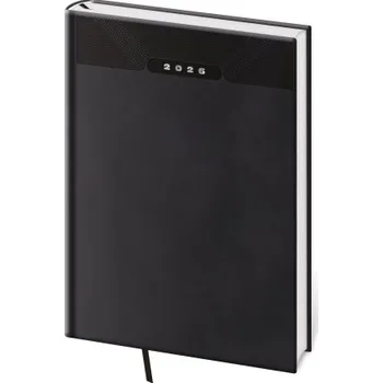 Diář Print Classic denní černý diář A4
