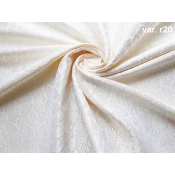 HEDVA ČESKÝ BROKÁT Luxusní brokát 160 50749 LÍSTEČKY ecru | R20