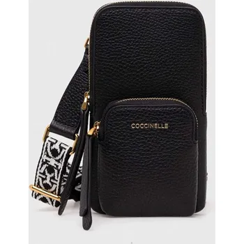 Kabelka Kožené pouzdro na telefon Coccinelle E5.PM0.27.01.01 černá 99X, vel. ONE SIZE