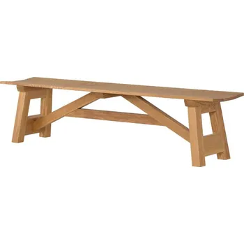 Dubová masivní olejovaná a voskovaná lavice Rustical - 1400x350mm