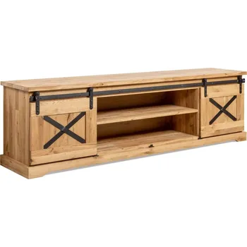 Televizní stolek Dubová TV komoda Railway 4