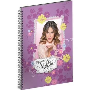 Violetta Flowres linkovaný A5 spirálový blok