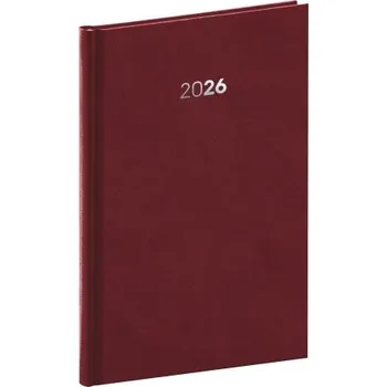 Diář Balakon týdenní bordó diář A5