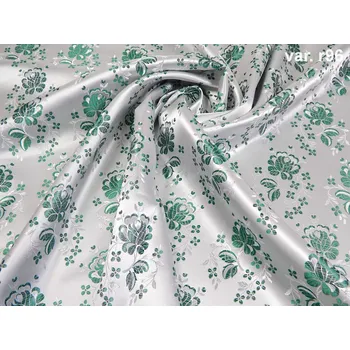 HEDVA ČESKÝ BROKÁT Ondrinek 160 krojový brokát KVĚT POMNĚNKY ecru | R96