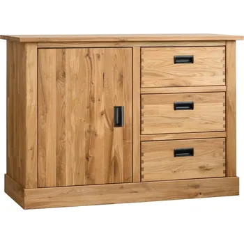 Televizní stolek Dřevěná masivní dubová komoda Leo 7