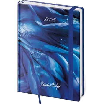 Diář Vario denní diář A5 Matragi Blue s gumičkou