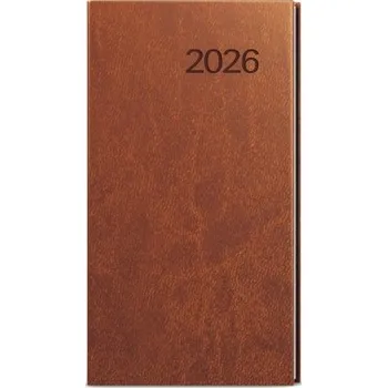 Diář Vivella týdenní hnědý kapesní diář Jakub