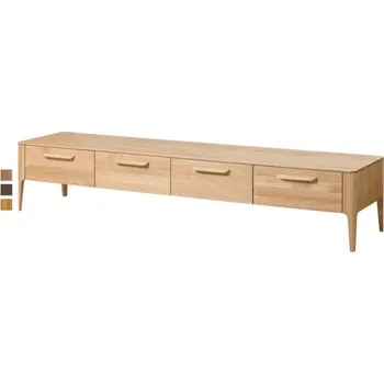 Televizní stolek Dubová komoda pod TV Atlanta 4 - Olej s voskem