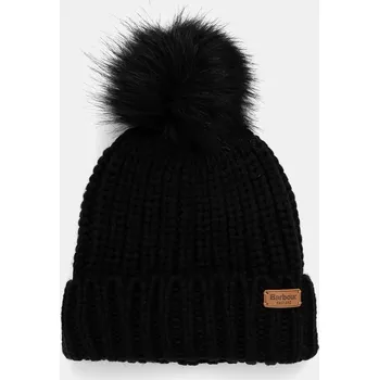 Čepice Čepice Barbour černá barva, z husté pleteniny, LHA0336 99X, vel. ONE SIZE