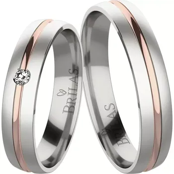 Prsten Marion Colour RW - jemné snubní prsteny z kombinovaného zlata